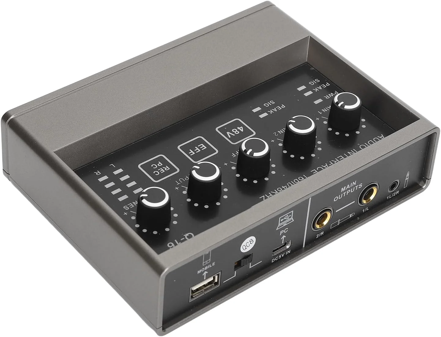 میکسر صدای حرفه ای Bewinner با افکت های ریورب، صدا، USB Type C، کیفیت HiFi، ضبط موبایل برای استریمینگ/پادکست/بازی