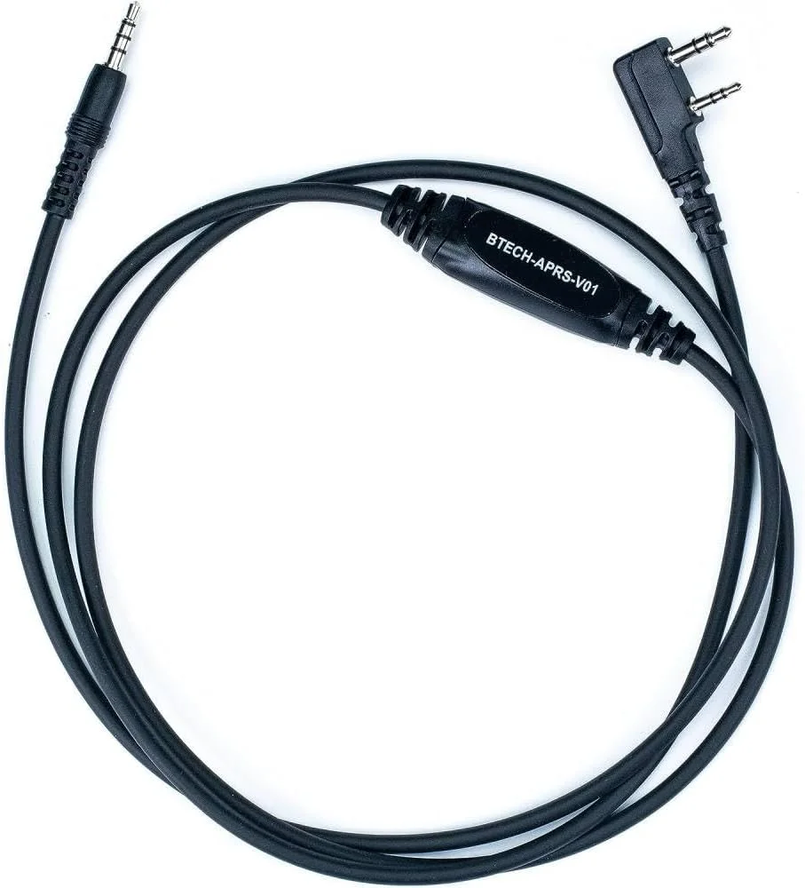 کابل B-Tech APRS-K1 (کابل رابط صوتی) برای BaoFeng، BF-F8HP، UV-82HP، UV-5X3 (سازگار با APRSpro، APRSDroid - اندروید، iOS)