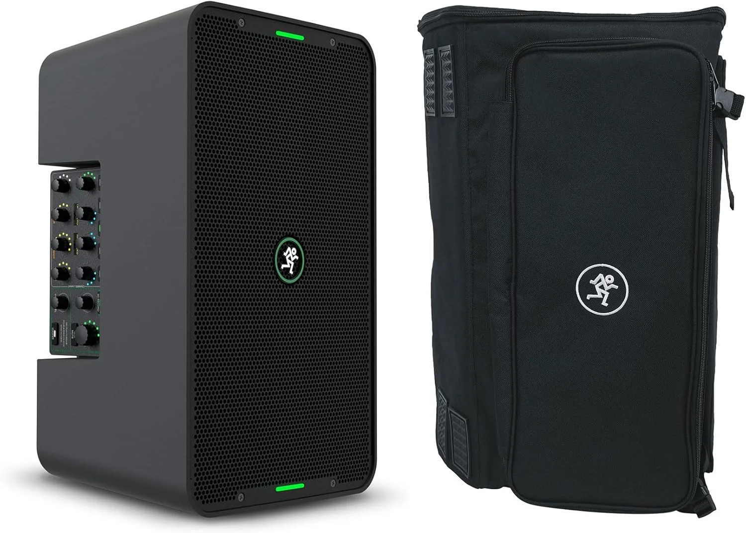 بسته صوتی: (1) اسپیکر بلوتوثی قابل شارژ 8 اینچی Mackie ShowBox DJ PA + میکسر با رابط ضبط + (1) کیف حمل کوله پشتی Mackie ShowBox Gig Bag برای Show Box (2 قطعه)