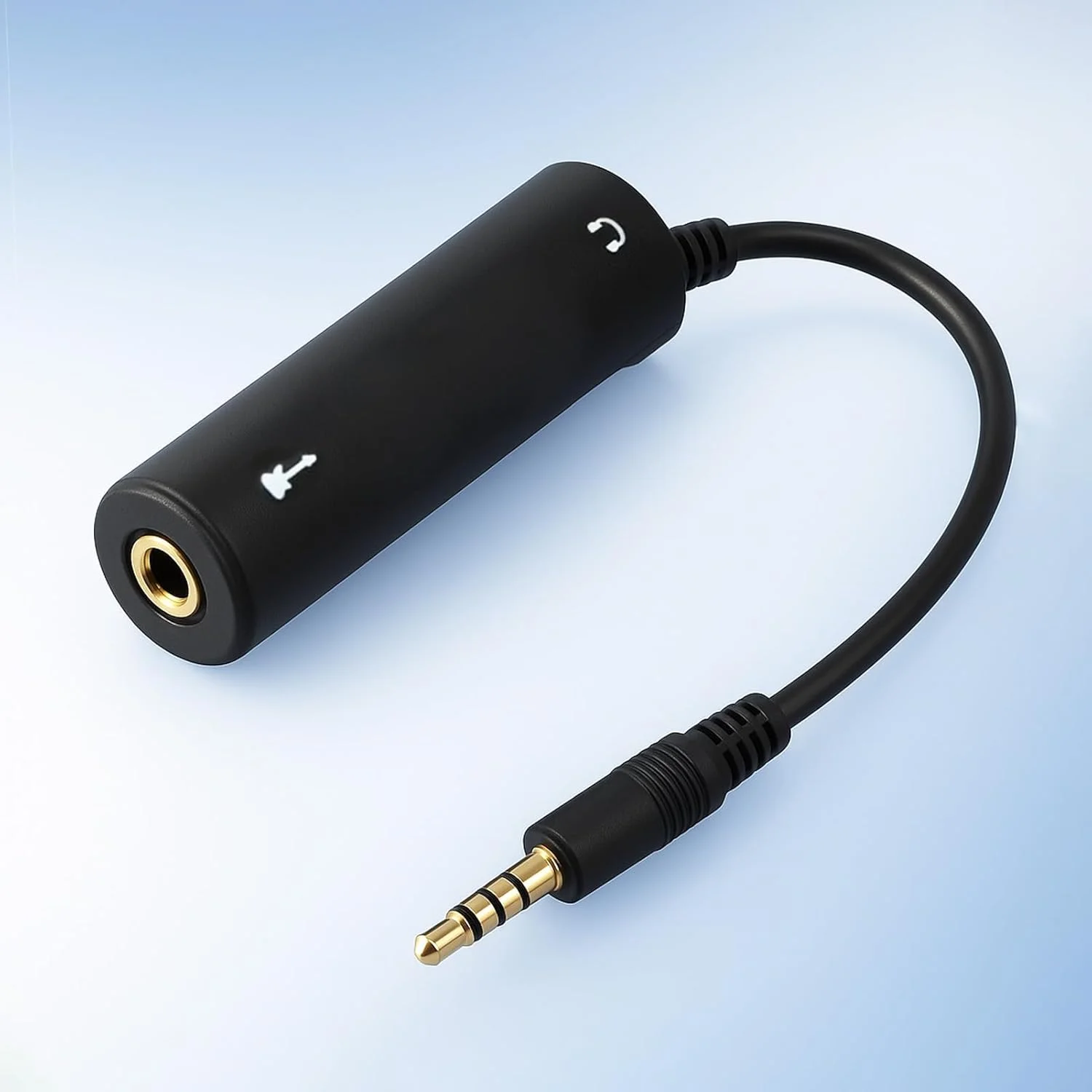 اینترفیس صوتی برای گیتار - سازگار با مبدل کابل گیتار آیفون برای اینترفیس صوتی MIDI با ورودی ساز و خروجی هدفون/آمپلی‌فایر