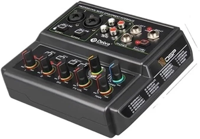 میکسر صوتی، کارت صدای 4 کاناله D4-Live با بلوتوث، فانتوم پاور 48+ ولت، 16 نوع DSP، برای پخش زنده و ضبط.