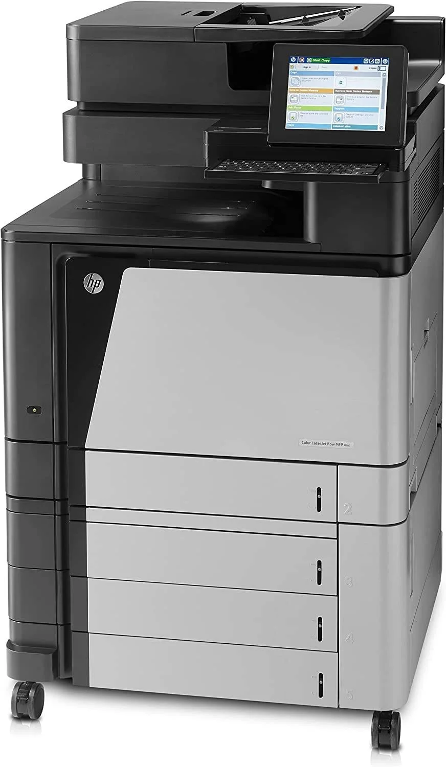 پرینتر چندکاره رنگی لیزری اچ پی مدل LaserJet Enterprise Flow MFP M880z، کپی/اسکن/فکس، سرعت چاپ تا 45 صفحه در دقیقه، رزولوشن 1200x1200 dpi، سینی ورودی 4x500 برگی، ADF، USB 2.0 / 1Gb ETH، مشکی | A2W75A