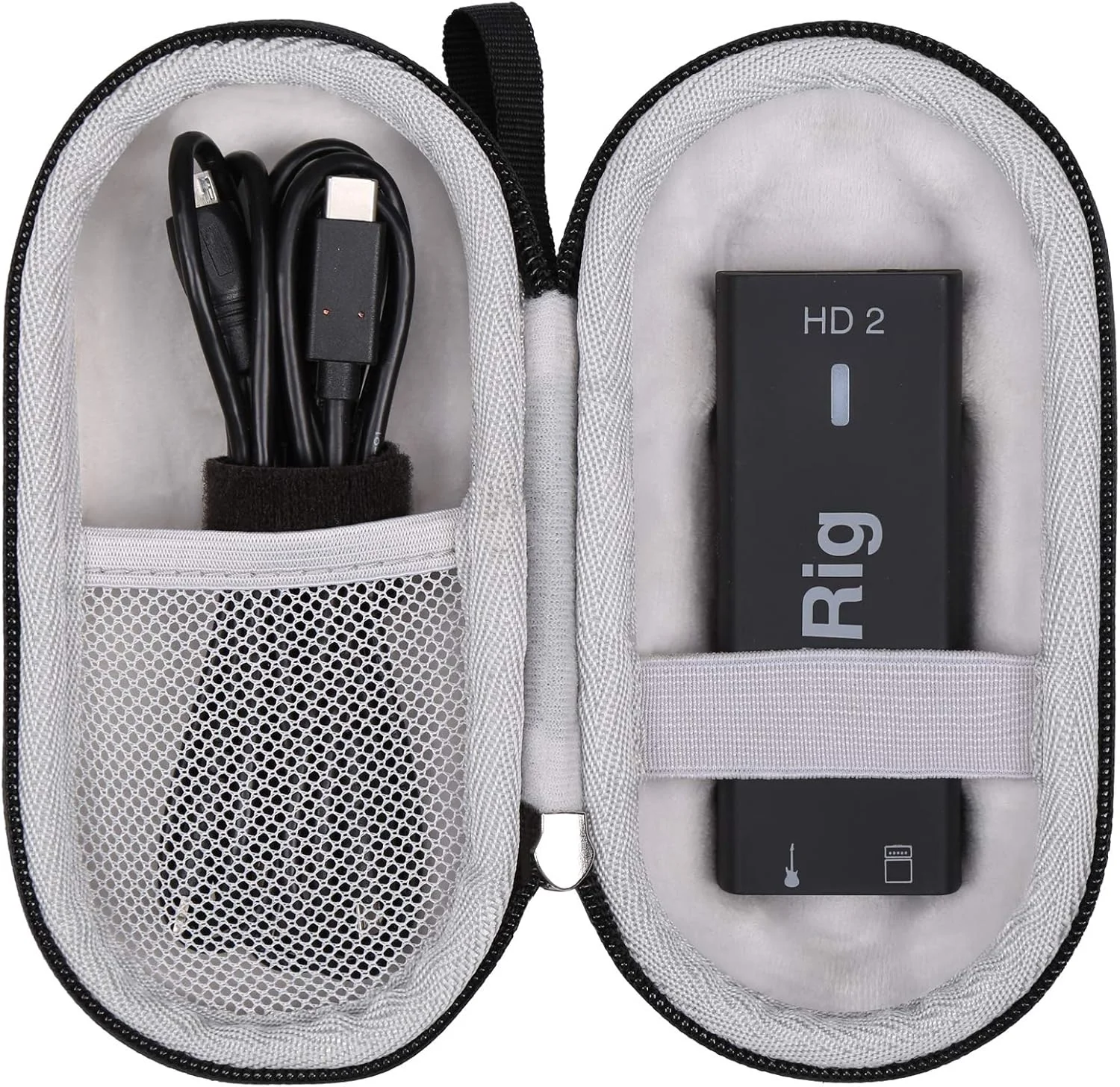 کیف حمل و نگهداری سخت Aproca برای اینترفیس گیتار دیجیتال IK Multimedia iRig HD 2