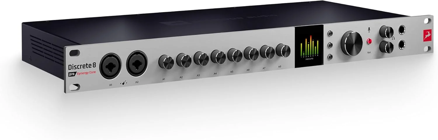 اینترفیس صوتی آنتلوپ آدیو Discrete 8 Pro Synergy Core 26x32 تاندربولت 3 و USB 2.0 با افکت‌های Real-time