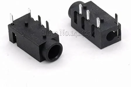 AETOOL - سوکت صوتی هدفون DIP PJ320А 3.5 میلی متری PJ-320А PJ320 PJ-320 رابط صوتی 4 پین