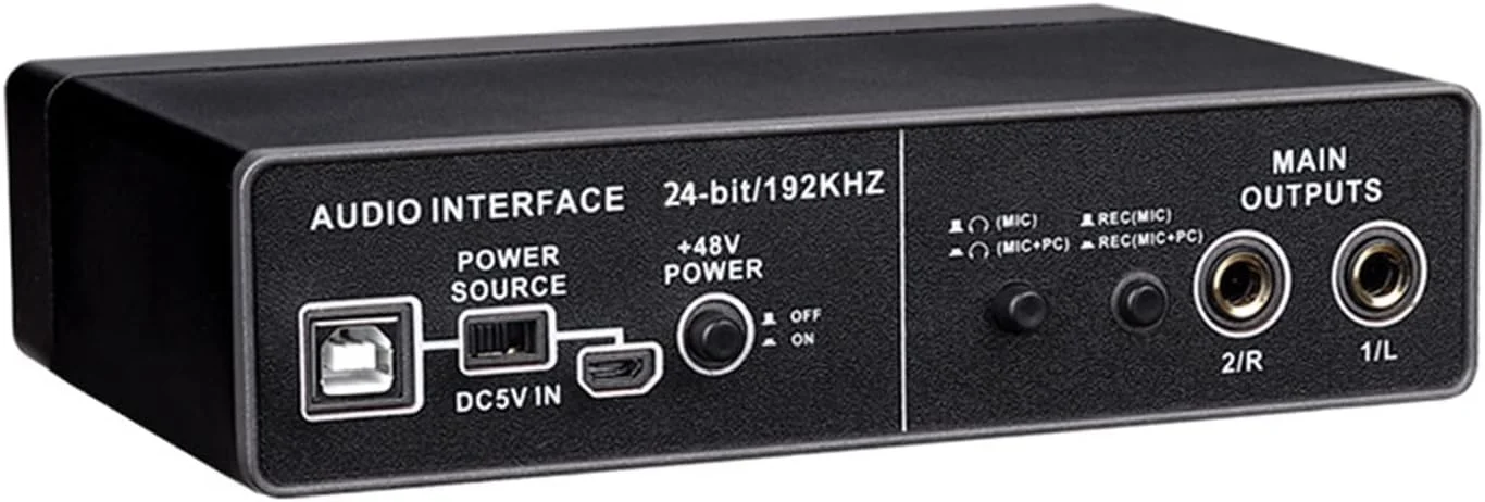 میکسر صدا، رابط کارت صدا با قابلیت مانیتورینگ، کارت صدای حرفه ای برای ضبط مستقیم گیتار الکتریک برای استودیو و آواز