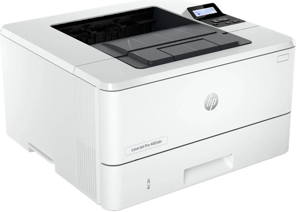 پرینتر لیزری اچ پی LaserJet Pro 4003dn، رزولوشن 1200 x 1200 dpi، سرعت چاپ تا 40 صفحه در دقیقه، نمایشگر گرافیکی LCD، سینی چندمنظوره 100 برگی 1، سینی ورودی 250 برگی، USB / Ethernet | 2Z609A