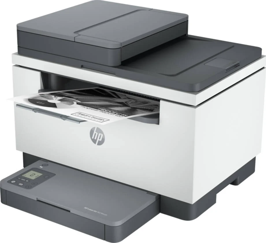 پرینتر چندکاره لیزری HP مدل M236sdn LaserJet، سرعت چاپ تا 29 صفحه در دقیقه، عملکردهای کپی/چاپ/اسکن، ظرفیت ورودی استاندارد 150 برگ، اتصال USB 2.0 / Ethernet، سفید - خاکستری | 9YG08A