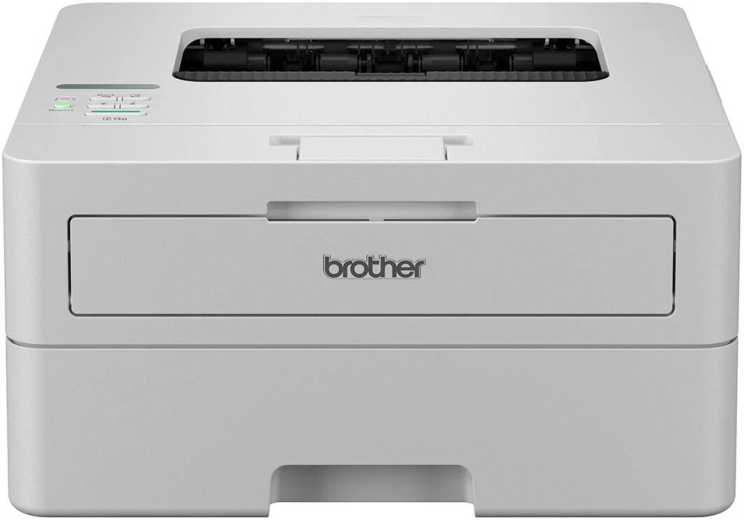 پرینتر لیزری تک رنگ Brother HL-B2100D، صفحه نمایش LCD دو خطی، سینی کاغذ 250 برگی، تغذیه خودکار اسناد 50 برگی، چاپ تا 34 صفحه در دقیقه برای A4، بی سیم و Wi-Fi Direct، خاکستری | HL-B2100D