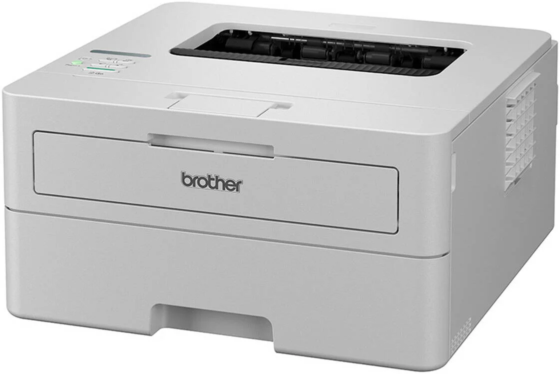 پرینتر لیزری تک رنگ Brother HL-B2100D، صفحه نمایش LCD دو خطی، سینی کاغذ 250 برگی، تغذیه خودکار اسناد 50 برگی، چاپ تا 34 صفحه در دقیقه برای A4، بی سیم و Wi-Fi Direct، خاکستری | HL-B2100D