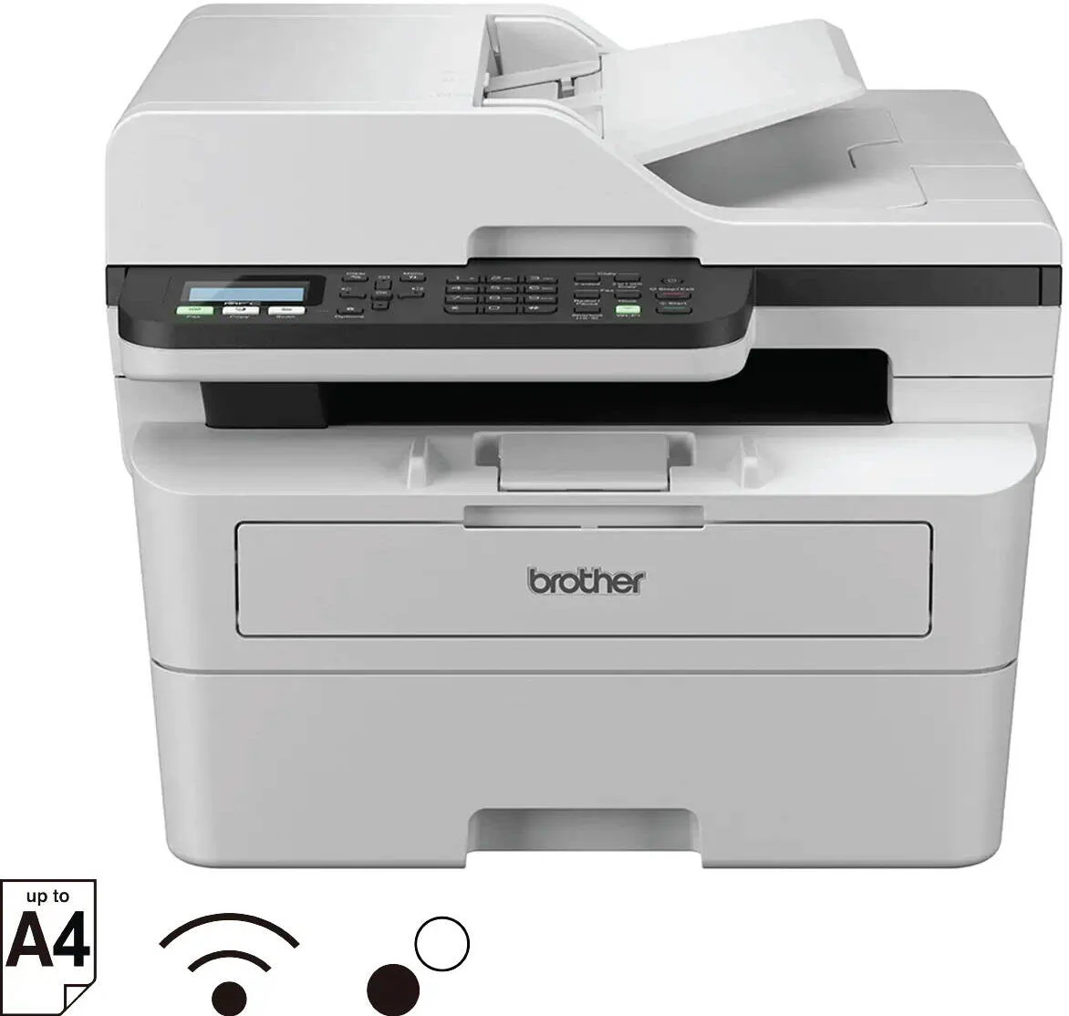 پرینتر لیزری برادر، پرینتر جعبه تونر با چاپ دوروی اتوماتیک، تا 34 صفحه در دقیقه سیاه و سفید، WiFi، LAN، چاپ دوروی اتوماتیک، سفید | MFC-B7810DW پرینتر لیزری برادر، پرینتر جعبه تونر با چاپ دوروی اتوماتیک، تا 34 صفحه در دقیقه سیاه و سفید، WiFi، LAN، چاپ دوروی اتوماتیک، سفید | MFC-B7810DW