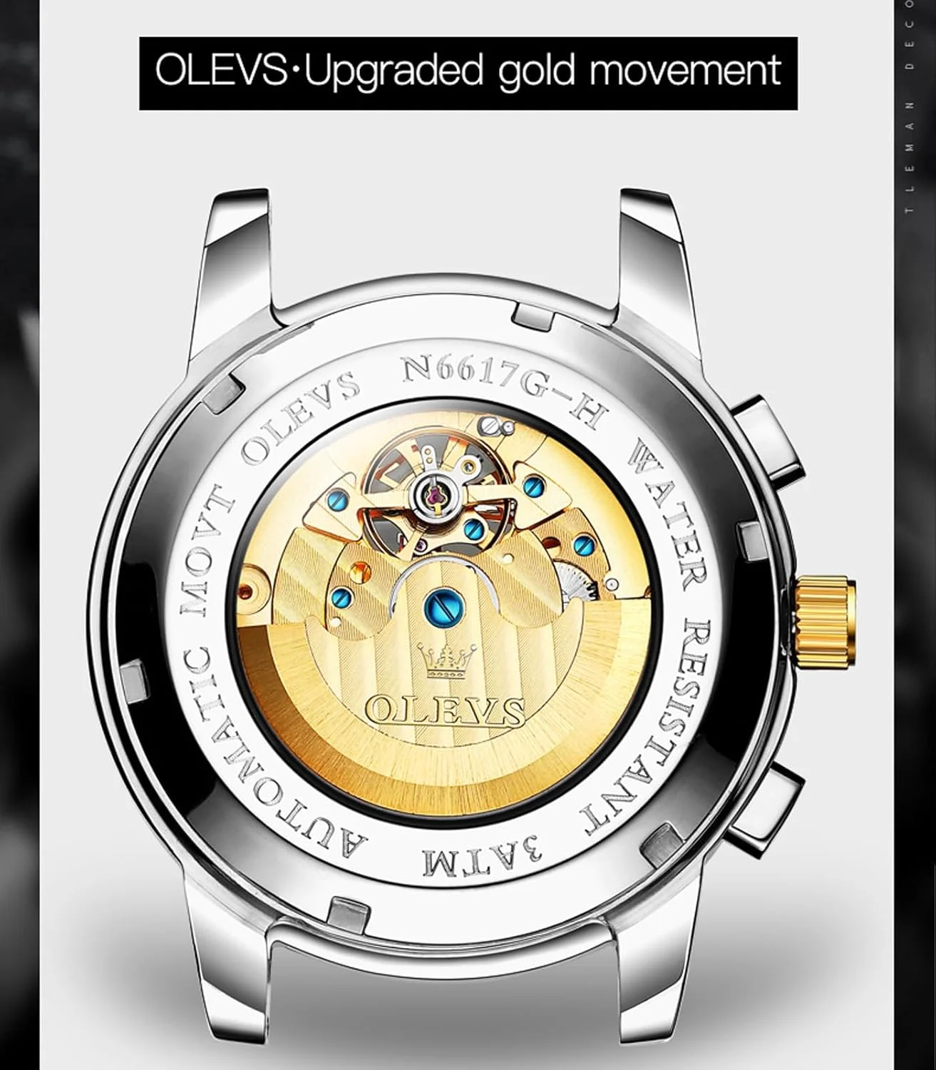 ساعت مچی مردانه اُلِوز، اتوماتیک، اسکلتون، مکانیکی، خودکوک، لوکس، مجلسی، فاز ماه، روز و تاریخ، ضد آب، شبنما، دورنگ، هدیه ساعت مچی مردانه اُلِوز، اتوماتیک، اسکلتون، مکانیکی، خودکوک، لوکس، مجلسی، فاز ماه، روز و تاریخ، ضد آب، شبنما، دورنگ، هدیه