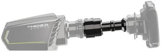 میله افزایش طول 150 میلی‌متری MOZA Racing، افزایش طول شفت پایه 150 میلی‌متری، ساختار آلیاژ آلومینیوم درجه هوافضا، سازگاری با مکانیزم رهاسازی سریع، سازگاری گسترده با پایه‌های فرمان، مشکی | RS061