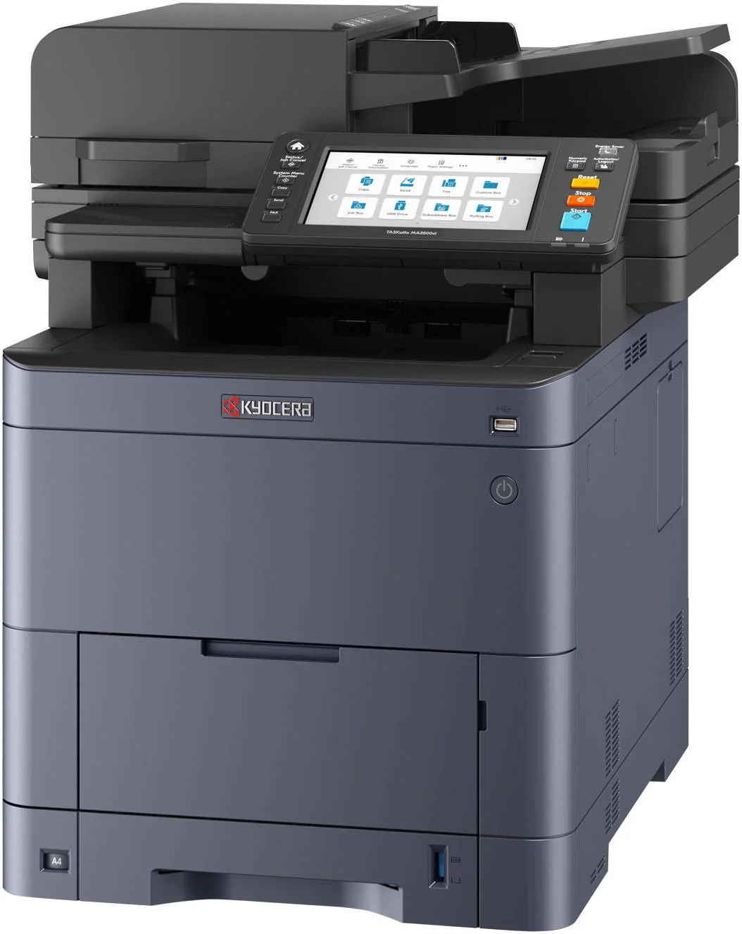پرینتر لیزری رنگی چندکاره A4 کیوسرا TASKalfa MA3500ci، سرعت چاپ تا 35 صفحه در دقیقه، چاپ دورو، پنل لمسی تمام رنگی 7 اینچی، سینی ورودی 250 برگی، USB و شبکه، خاکستری | MA3500ci پرینتر لیزری رنگی چندکاره A4 کیوسرا TASKalfa MA3500ci، سرعت چاپ تا 35 صفحه در دقیقه، چاپ دورو، پنل لمسی تمام رنگی 7 اینچی، سینی ورودی 250 برگی، USB و شبکه، خاکستری | MA3500ci