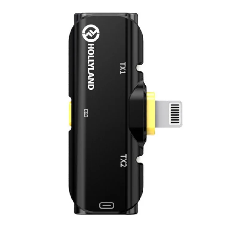 میکروفون بی سیم یقه ای دوگانه Hollyland Lark C1 با اتصال لایتنینگ