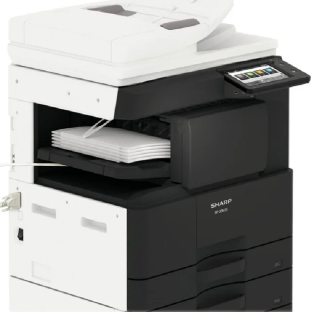 پرینتر چند منظوره شارپ BP-30M28 با صفحه لمسی 7 اینچی LCD، دستگاه فتوکپی سیاه و سفید A3، پرینت/اسکن/فکس/فایل، رم 128 گیگابایت، ظرفیت استاندارد 1100 برگه، 28 صفحه در دقیقه سیاه و سفید، 220 - 240 ولت، سیاه سفید | BP-30M28 پرینتر چند منظوره شارپ BP-30M28 با صفحه لمسی 7 اینچی LCD، دستگاه فتوکپی سیاه و سفید A3، پرینت/اسکن/فکس/فایل، رم 128 گیگابایت، ظرفیت استاندارد 1100 برگه، 28 صفحه در دقیقه سیاه و سفید، 220 - 240 ولت، سیاه سفید | BP-30M28