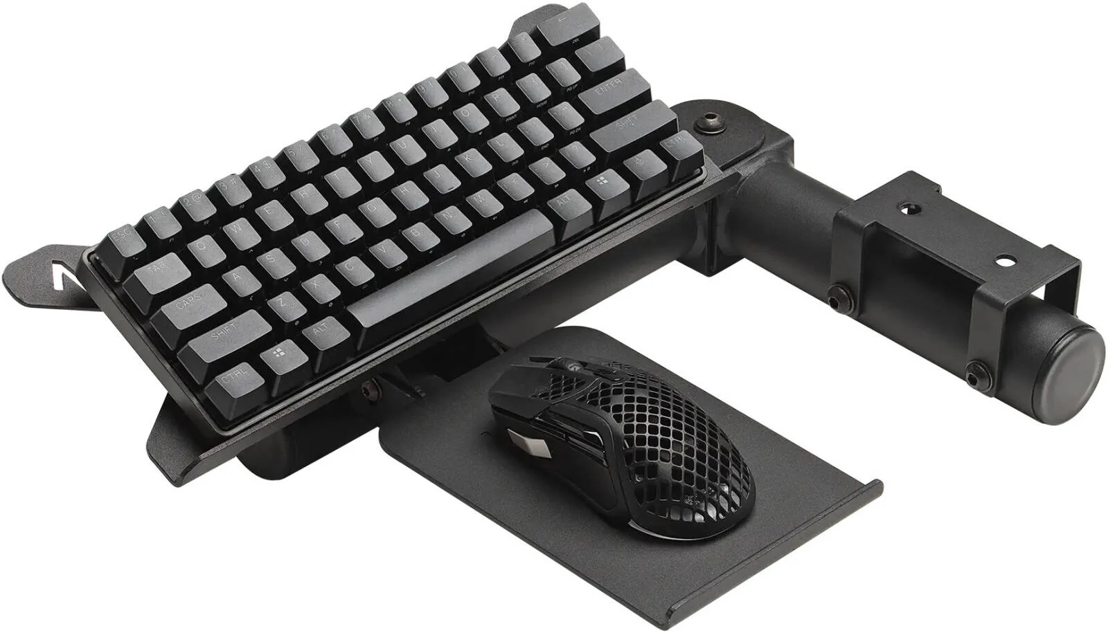 سینی کیبورد و ماوس Next Level Racing F-GT Pro Direct، چرخش 125 درجه، قابلیت انعطاف در سمت چپ/راست، لوله فولادی کربنی 50 میلی‌متری (2 اینچ)، مشکی مات | NLR-R006