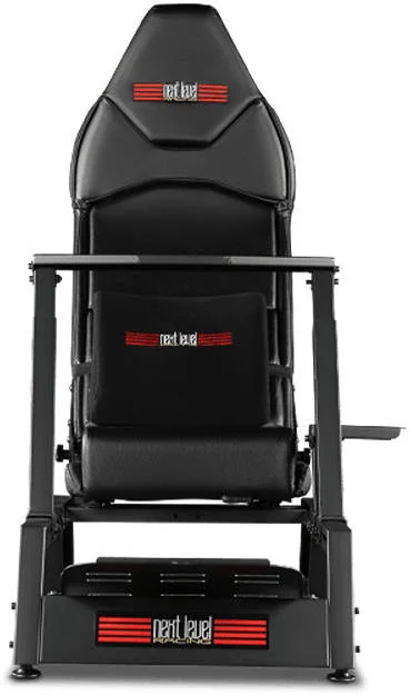 صندلی گیمینگ کابین خلبان مسابقه ای Next Level Racing F-GT، کابین خلبان با موقعیت دوگانه، کاملا قابل تنظیم، لغزنده صندلی، پشتیبانی از تعویض دنده، بالشتک پشتیبانی کمر، مشکی | NLR-S010