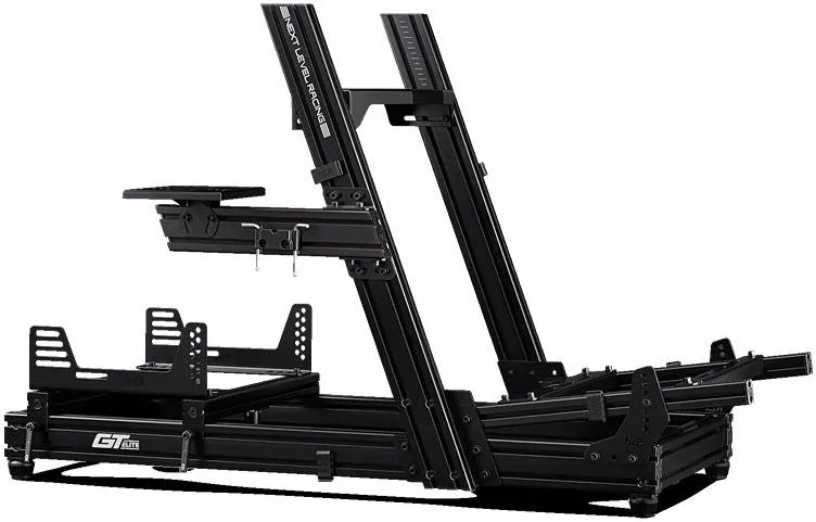 کاکپیت شبیه ساز مسابقه Next Level Racing GT Elite، نسخه صفحه چرخ، آلومینیوم آنودایز شده ممتاز، پایه های نصب سفت و بسیار قابل تنظیم، کاکپیت اختصاصی GT، مشکی | NLR-E022