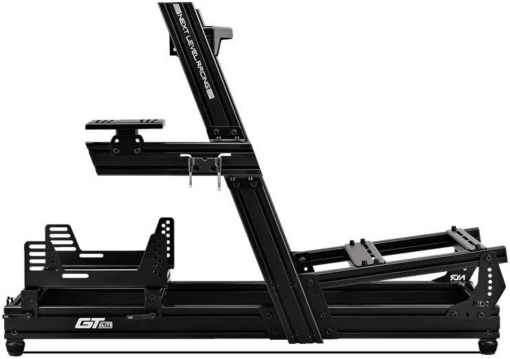 کاکپیت شبیه ساز مسابقه Next Level Racing GT Elite، نسخه صفحه چرخ، آلومینیوم آنودایز شده ممتاز، پایه های نصب سفت و بسیار قابل تنظیم، کاکپیت اختصاصی GT، مشکی | NLR-E022