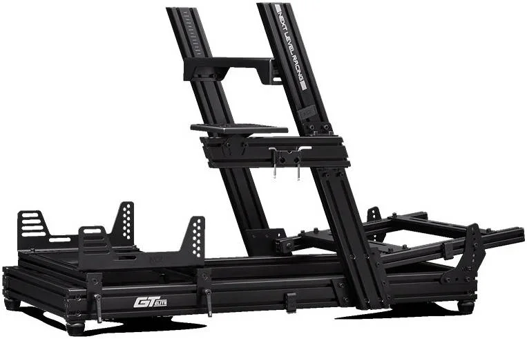 کاکپیت شبیه ساز مسابقه Next Level Racing GT Elite، نسخه صفحه چرخ، آلومینیوم آنودایز شده ممتاز، پایه های نصب سفت و بسیار قابل تنظیم، کاکپیت اختصاصی GT، مشکی | NLR-E022