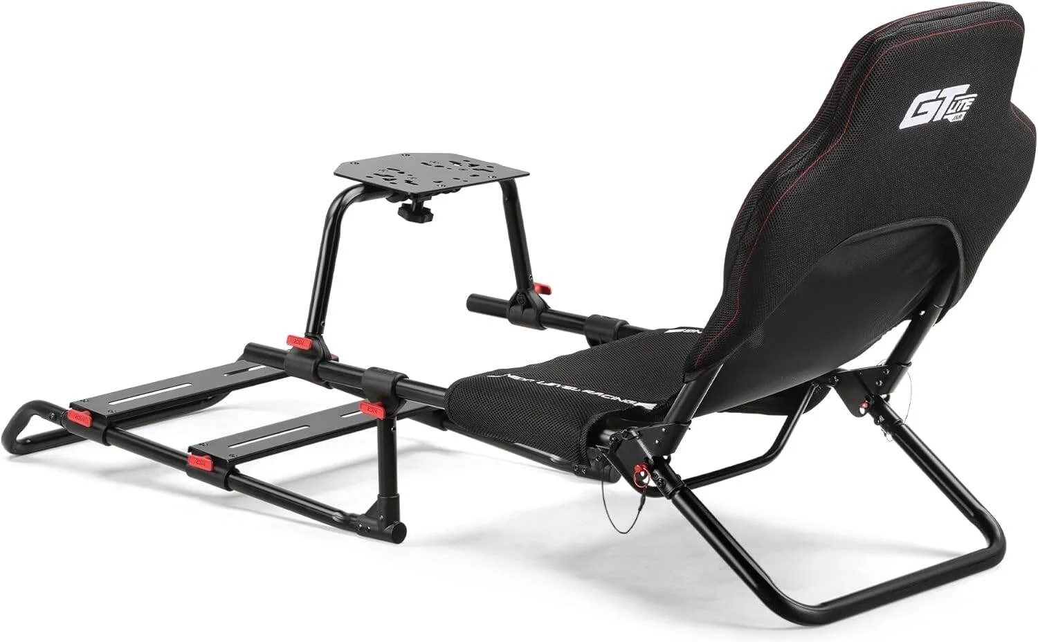 کاکپیت مسابقه ای Next Level Racing GTLite Junior، پشتی فوم دار، پارچه توری برای گردش هوا، کشش پارچه قابل تنظیم، طراحی قاب پدال قابل حمل، صرفه جویی در فضا و نوآورانه | NLR-S041