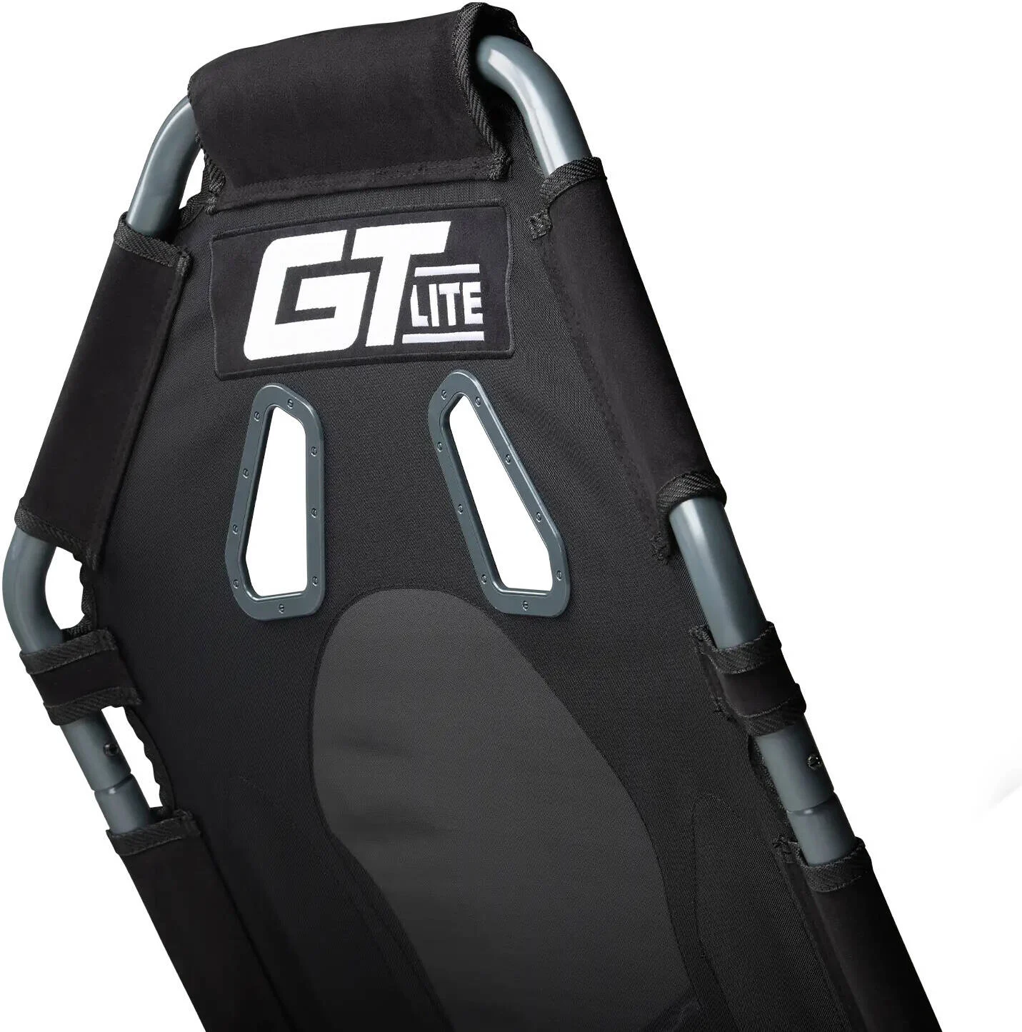 کاکپیت مسابقه تاشو Next Level Racing GT Lite Carbon Grey Edition، چرخ قابل تنظیم، موقعیت و زاویه پدال و دنده، نصب سخت، پارچه بسیار تنفسی، خاکستری | NLR-S021GR