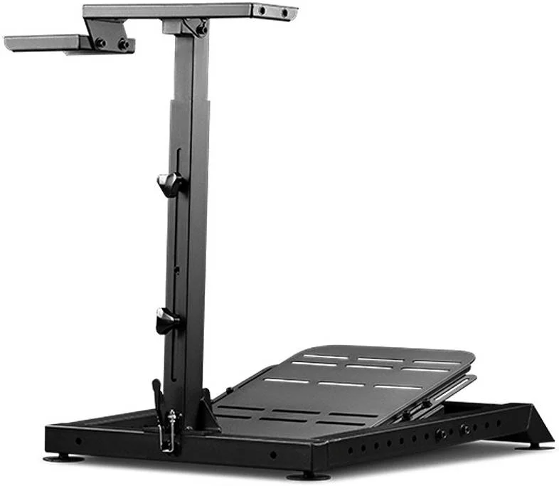 پایه فرمان بازی Next Level Racing مدل Lite، دارای نگهدارنده دنده، تاشو، فولاد کربنی مستحکم، صفحه پدال قابل تنظیم، مشکی | NLR-S007