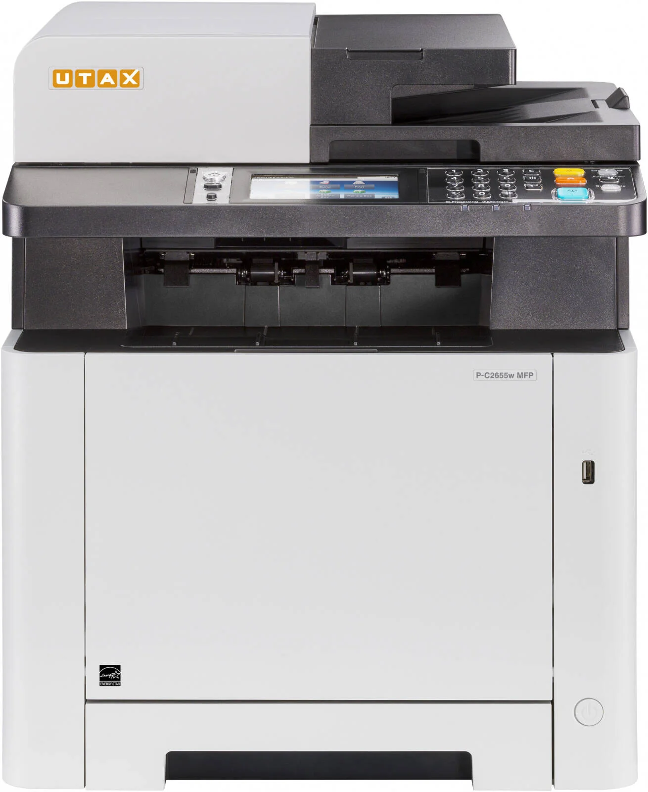 پرینتر لیزری چندکاره رنگی Triumph Adler مدل TA-C2655w MFP، کپی، پرینت، اسکن، فکس، سرعت چاپ تا 26 صفحه در دقیقه، پنل کنترل LCD، 1200 x 1200 dpi، اتصال WiFi، USB 2.0، ETH 10/100/1000 | TA-C2655w MFP پرینتر لیزری چندکاره رنگی Triumph Adler مدل TA-C2655w MFP، کپی، پرینت، اسکن، فکس، سرعت چاپ تا 26 صفحه در دقیقه، پنل کنترل LCD، 1200 x 1200 dpi، اتصال WiFi، USB 2.0، ETH 10/100/1000 | TA-C2655w MFP
