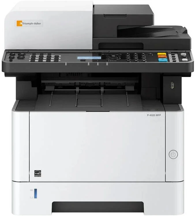 پرینتر لیزری رنگی Triumph Adler Color TA -P-4020-MFP، کپی / پرینت / اسکن، سرعت پرینت 40 صفحه در دقیقه، 1200x1200 dpi، صفحه نمایش لمسی، ظرفیت کاغذ تا 800 برگ، USB 2.0 | 10/100/1000BaseTX | P-4020 MFP