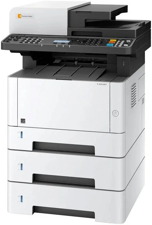 پرینتر لیزری رنگی Triumph Adler Color TA -P-4020-MFP، کپی / پرینت / اسکن، سرعت پرینت 40 صفحه در دقیقه، 1200x1200 dpi، صفحه نمایش لمسی، ظرفیت کاغذ تا 800 برگ، USB 2.0 | 10/100/1000BaseTX | P-4020 MFP پرینتر لیزری رنگی Triumph Adler Color TA -P-4020-MFP، کپی / پرینت / اسکن، سرعت پرینت 40 صفحه در دقیقه، 1200x1200 dpi، صفحه نمایش لمسی، ظرفیت کاغذ تا 800 برگ، USB 2.0 | 10/100/1000BaseTX | P-4020 MFP