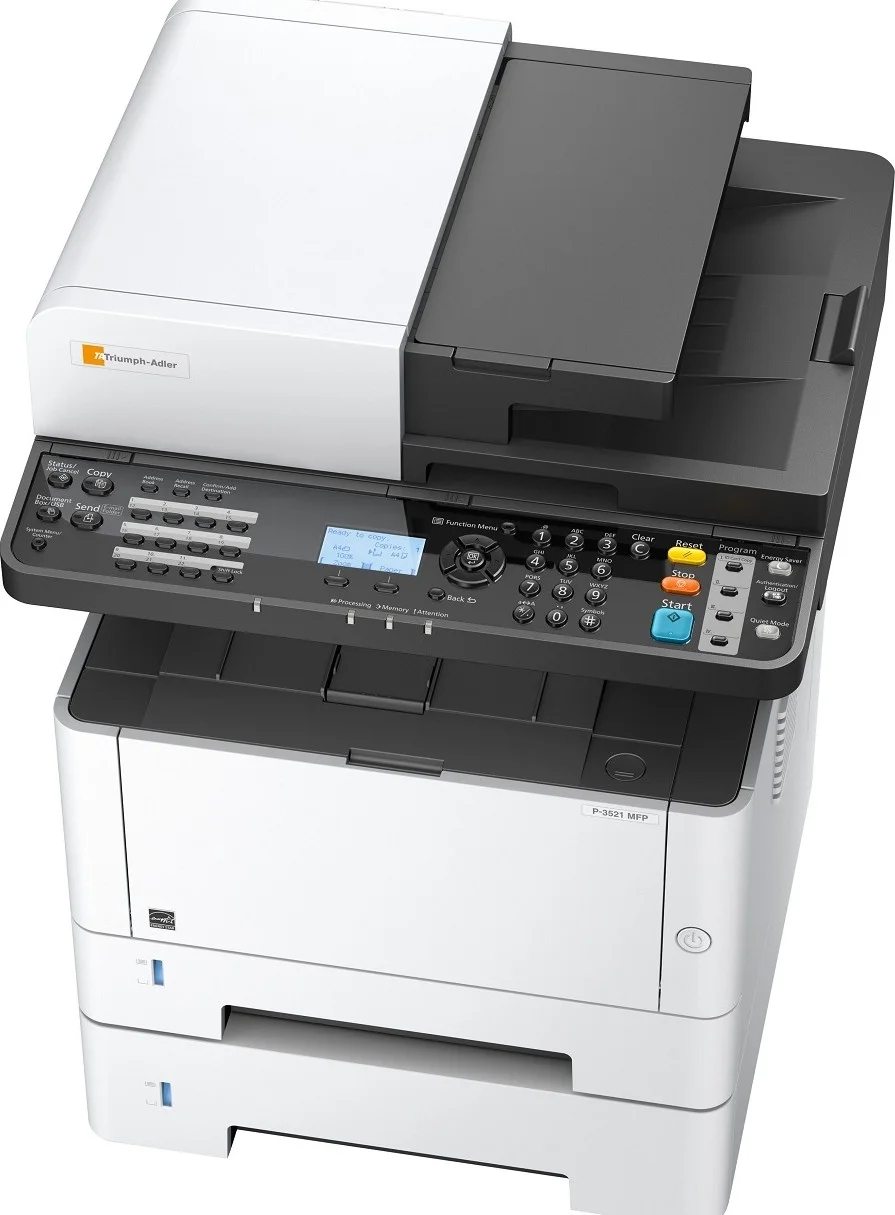 پرینتر لیزری Triumph Adler P-3521MFP، حداکثر A4 از شیشه تخت، فیدر 50 برگی، 600 x 600 DPI، کپی/پرینت/اسکن، یک سینی | P-3521MFP پرینتر لیزری Triumph Adler P-3521MFP، حداکثر A4 از شیشه تخت، فیدر 50 برگی، 600 x 600 DPI، کپی/پرینت/اسکن، یک سینی | P-3521MFP