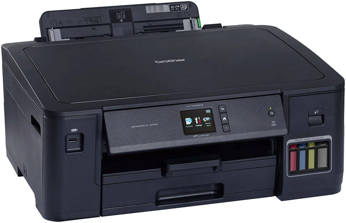پرینتر مخزن جوهر A3 برادر مدل HL-T4000DW، سرعت چاپ 22/20 صفحه در دقیقه (تک رنگ/رنگی)، رزولوشن تا 1200 x 6000 dpi، سیستم مخزن جوهر قابل شارژ، مشکی | HL-T4000DW پرینتر مخزن جوهر A3 برادر مدل HL-T4000DW، سرعت چاپ 22/20 صفحه در دقیقه (تک رنگ/رنگی)، رزولوشن تا 1200 x 6000 dpi، سیستم مخزن جوهر قابل شارژ، مشکی | HL-T4000DW