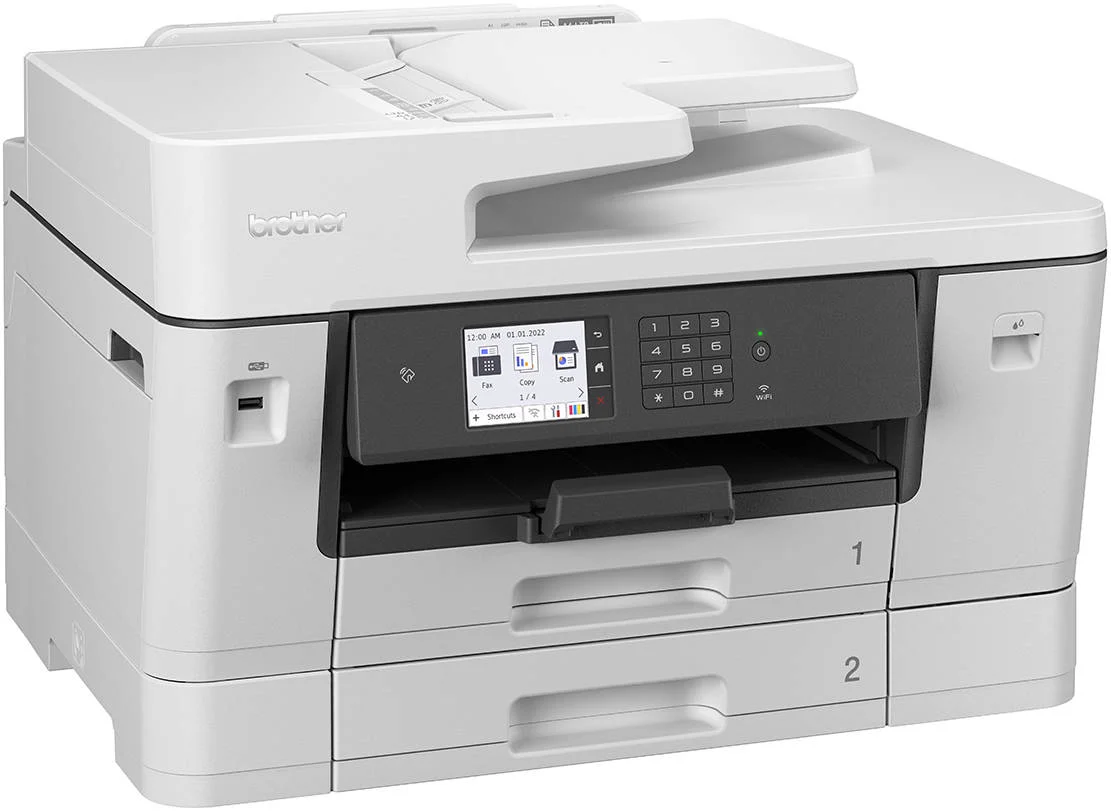 Brother J3940DW MFC A3 Inkjet Printer, Up to 28.0/28.0 ipm Print Speed, Up to 1200 4800 dpi, 3.5" TFT Touch LCD, Up to 500 +100 Sheets Multi-purpose Tray, Wi-Fi / USB 2.0 | J3940DW Brother J3940DW MFC A3 Inkjet Printer, Up to 28.0/28.0 ipm Print Speed, Up to 1200 4800 dpi, 3.5" TFT Touch LCD, Up to 500 +100 Sheets Multi-purpose Tray, Wi-Fi / USB 2.0 | J3940DW
