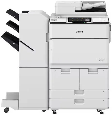 پرینتر کانن imageRUNNER ADVANCE DX 8986، سرعت چاپ/کپی تا 86 صفحه در دقیقه، رزولوشن چاپ 1200 x 1200 DPI، صفحه لمسی بصری 10.1 اینچی، حداکثر ظرفیت کاغذ 5000 برگ، خاکستری | 49500001AA