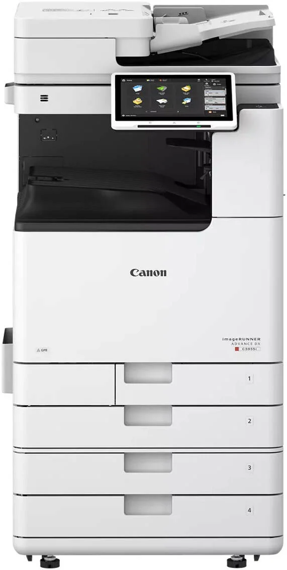 Canon imageRUNNER ADVANCE DX C3926i Multifunction Colour Printer, 10.1" TFT LCD WSVGA Color Touch Panel, 26ppm Print Speed, Up to 270ipm Scan Speed, 3450 Sheets Paper Capacity, White | C3926i