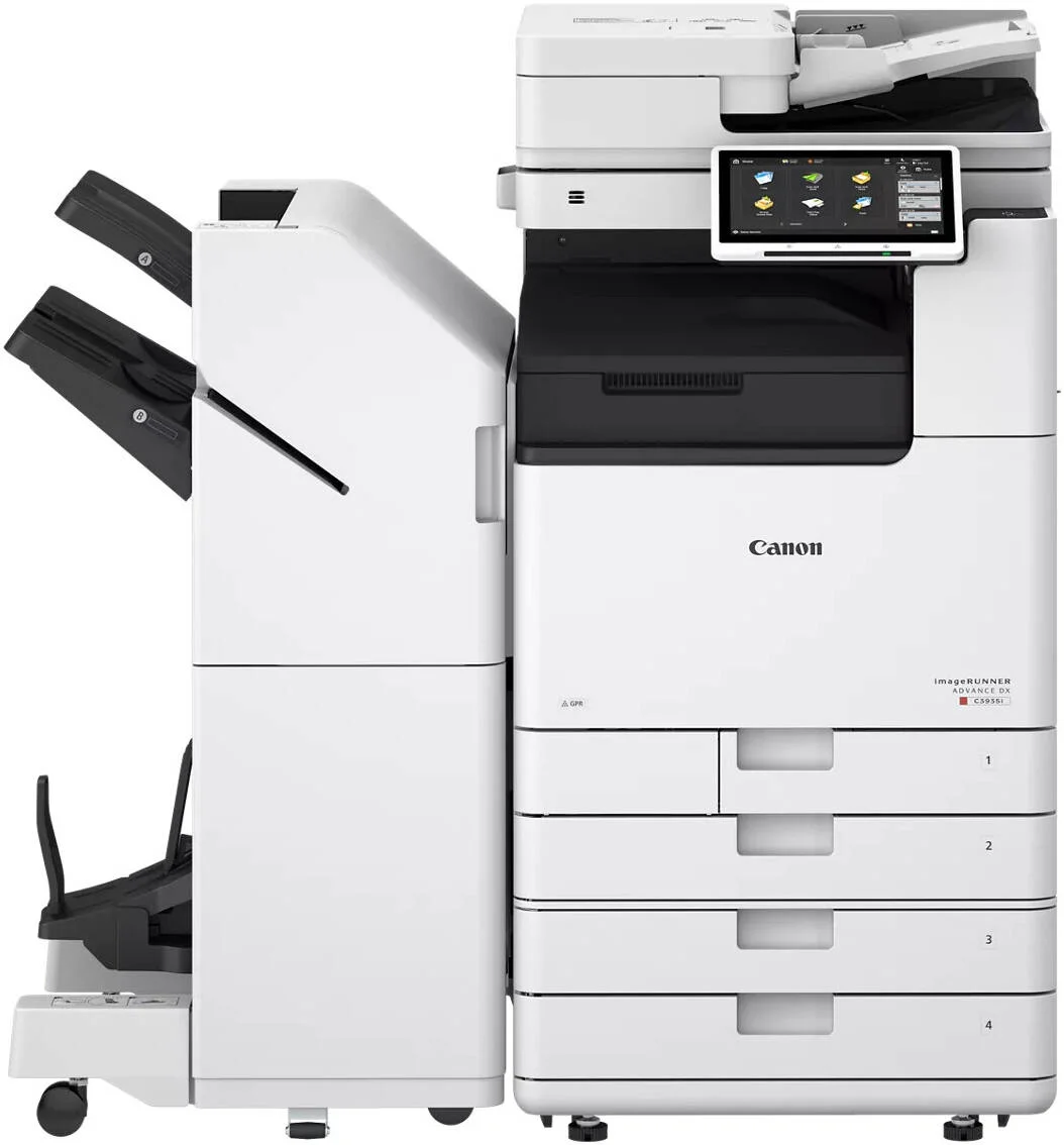 Canon imageRUNNER ADVANCE DX C3926i Multifunction Colour Printer, 10.1" TFT LCD WSVGA Color Touch Panel, 26ppm Print Speed, Up to 270ipm Scan Speed, 3450 Sheets Paper Capacity, White | C3926i
