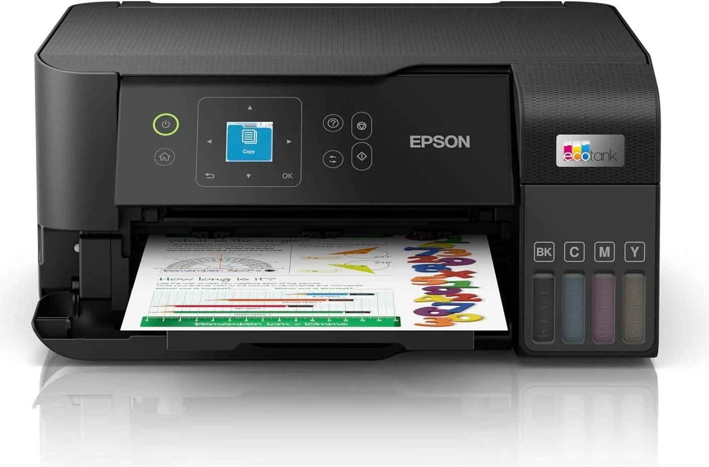 پرینتر مخزن جوهر خانگی EPSON EcoTank L3560، پرینتر رنگی A4 با سرعت بالا 3 در 1 با Wi-Fi Direct، پرینتر عکس، با قابلیت اتصال به برنامه هوشمند، مشکی | L3560