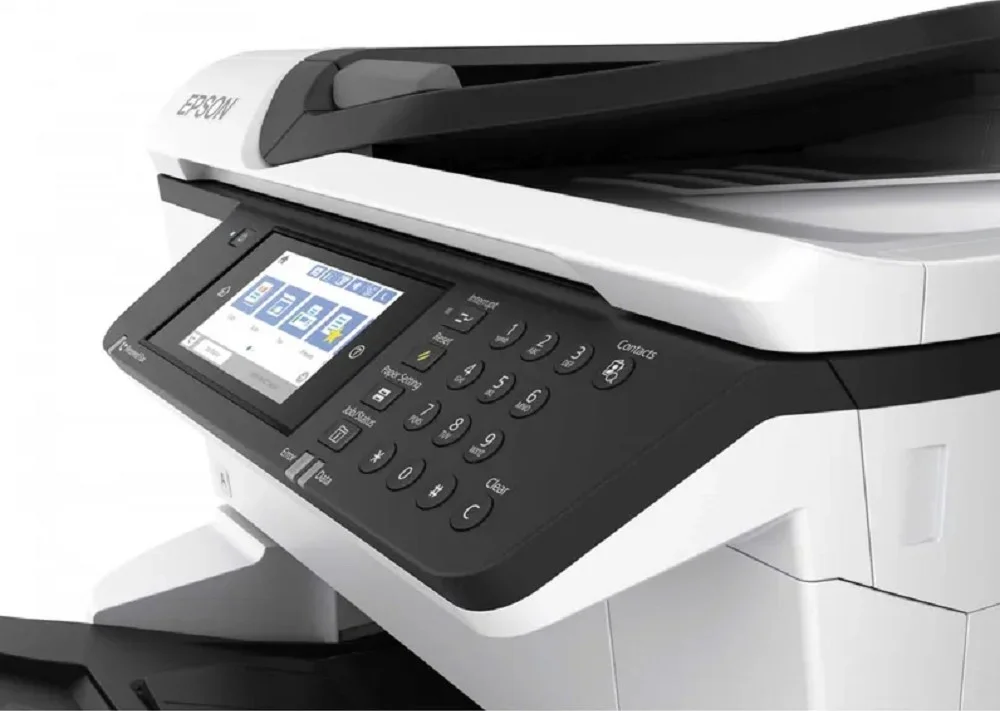 پرینتر جوهرافشان تجاری اپسون مدل WorkForce Pro WF-C878RDTWFC، 4 در 1 با قابلیت اتصال بیسیم، اترنت و PCL/PS، 4 رنگ Durabrite | C11CH60402BS پرینتر جوهرافشان تجاری اپسون مدل WorkForce Pro WF-C878RDTWFC، 4 در 1 با قابلیت اتصال بیسیم، اترنت و PCL/PS، 4 رنگ Durabrite | C11CH60402BS