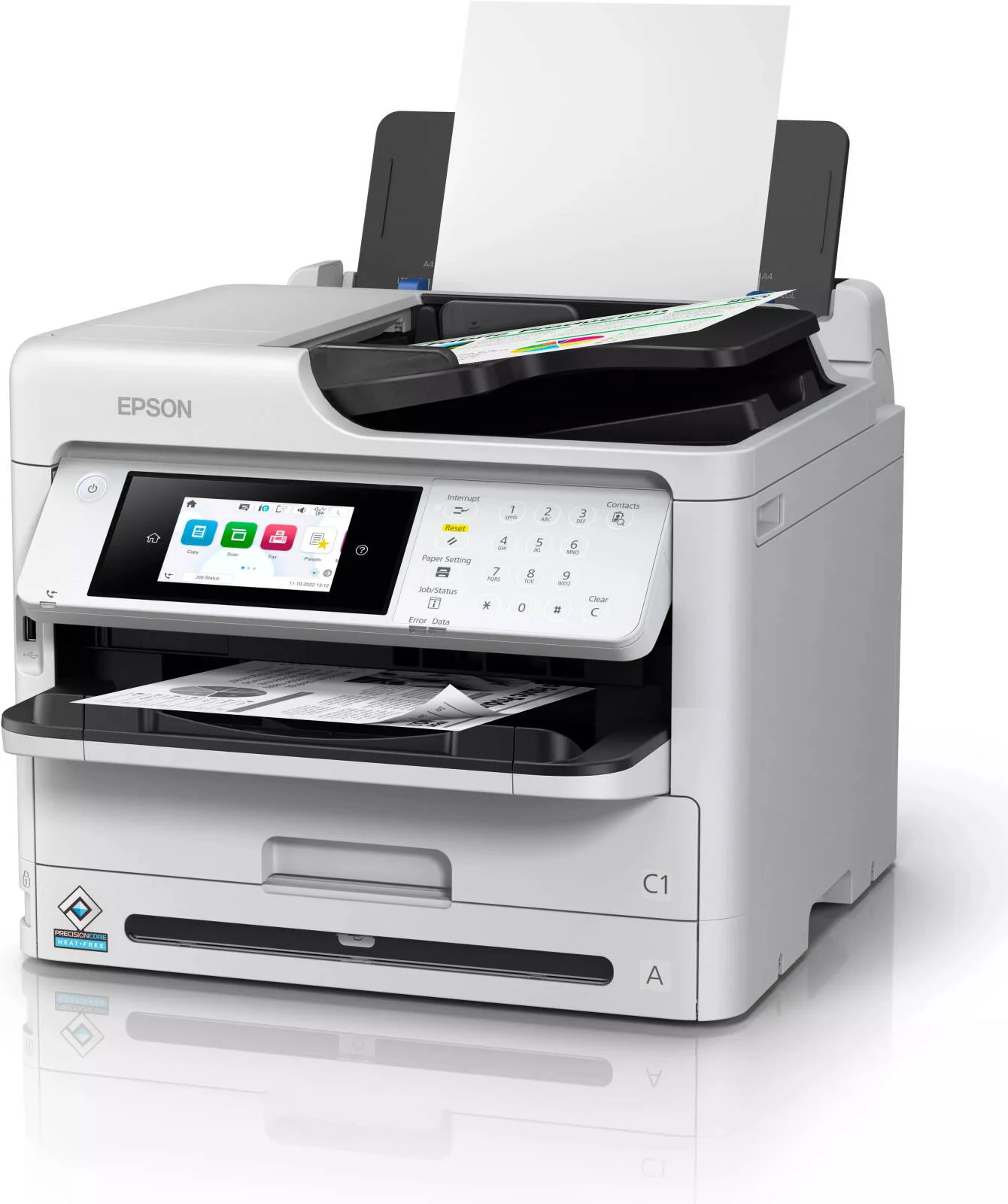 پرینتر تک رنگ چندکاره اپسون WorkForce Pro WF-M5899DWF، تکنولوژی جوهر DURABrite Ultra، سرعت چاپ 34 صفحه در دقیقه، رزولوشن چاپ 1200 x 2400 DPI، سفید | C11CK76401 پرینتر تک رنگ چندکاره اپسون WorkForce Pro WF-M5899DWF، تکنولوژی جوهر DURABrite Ultra، سرعت چاپ 34 صفحه در دقیقه، رزولوشن چاپ 1200 x 2400 DPI، سفید | C11CK76401