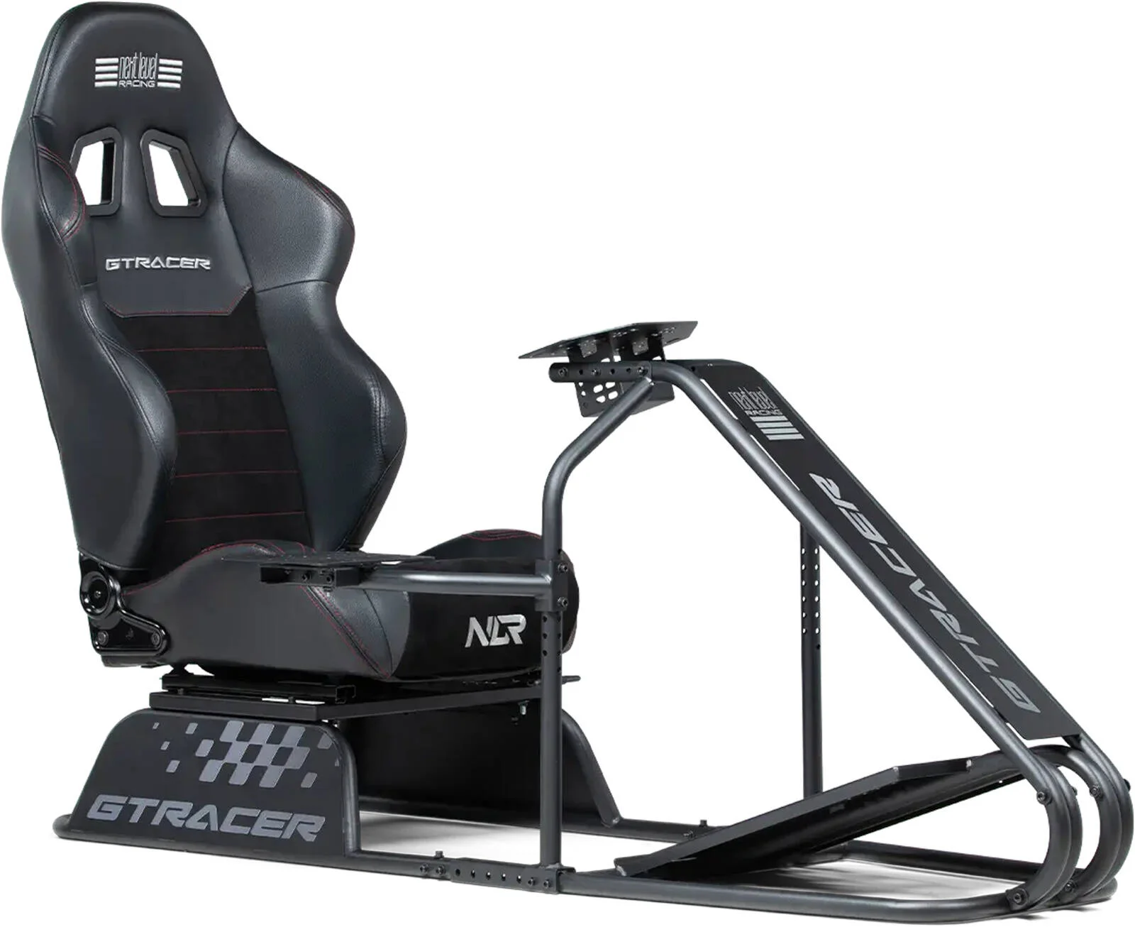 مجموعه مسابقات اتومبیلرانی - صندلی های مسابقه Next Level Racing GTRacer، فرمان مسابقه Thrustmaster T300 RS GT سازگار با PS5/PC، دسته دنده اضافی Thrustmaster TH8A