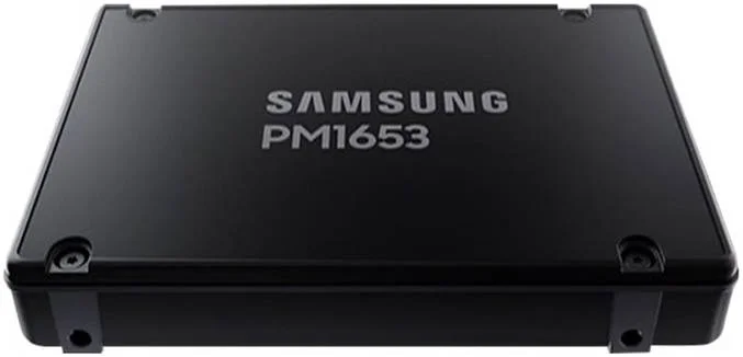 درایو حالت جامد داخلی سازمانی SAMSUNG PM1653 با ظرفیت 3.84 ترابایت، رابط SAS 24Gbps و اندازه 2.5 اینچ، سرعت خواندن ترتیبی تا 4200 مگابایت بر ثانیه و سرعت نوشتن ترتیبی تا 3700 مگابایت بر ثانیه، فناوری V-NAND 128 لایه، مشکی | MZILG3T8HCLS-00A07 درایو حالت جامد داخلی سازمانی SAMSUNG PM1653 با ظرفیت 3.84 ترابایت، رابط SAS 24Gbps و اندازه 2.5 اینچ، سرعت خواندن ترتیبی تا 4200 مگابایت بر ثانیه و سرعت نوشتن ترتیبی تا 3700 مگابایت بر ثانیه، فناوری V-NAND 128 لایه، مشکی | MZILG3T8HCLS-00A07