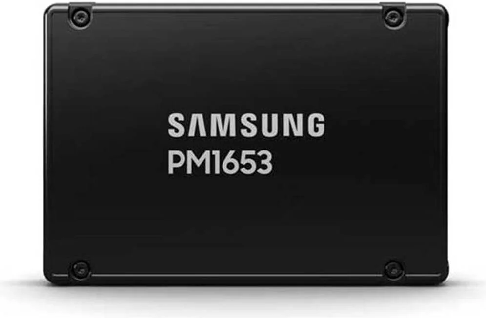 حافظه SSD داخلی سازمانی SAMSUNG PM1653 با ظرفیت 960 گیگابایت، رابط SAS 24Gbps و فرم فاکتور 2.5 اینچ، سرعت خواندن ترتیبی تا 4200 مگابایت بر ثانیه و سرعت نوشتن ترتیبی تا 1200 مگابایت بر ثانیه، فناوری V-NAND 128 لایه، رنگ مشکی | MZILG960HCHQ-00A07 حافظه SSD داخلی سازمانی SAMSUNG PM1653 با ظرفیت 960 گیگابایت، رابط SAS 24Gbps و فرم فاکتور 2.5 اینچ، سرعت خواندن ترتیبی تا 4200 مگابایت بر ثانیه و سرعت نوشتن ترتیبی تا 1200 مگابایت بر ثانیه، فناوری V-NAND 128 لایه، رنگ مشکی | MZILG960HCHQ-00A07