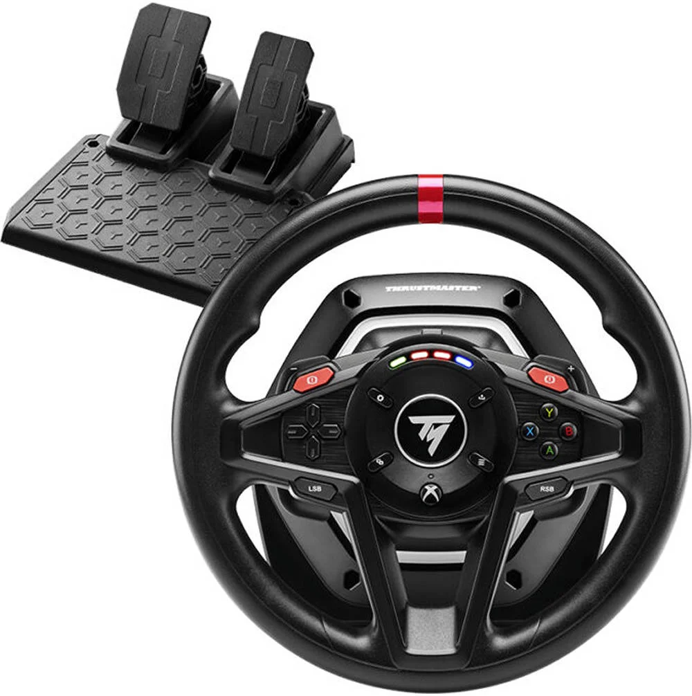 فرمان مسابقه Thrustmaster T-128X، بازخورد نیروی فراگیر، زاویه چرخش تا 900 درجه، چراغ های LED سرعت موتور، پدال های تعویض دنده مغناطیسی، دسترسی آسان به ترمز دستی، برای ایکس باکس، مشکی | TM-WHL-T128-XB فرمان مسابقه Thrustmaster T-128X، بازخورد نیروی فراگیر، زاویه چرخش تا 900 درجه، چراغ های LED سرعت موتور، پدال های تعویض دنده مغناطیسی، دسترسی آسان به ترمز دستی، برای ایکس باکس، مشکی | TM-WHL-T128-XB