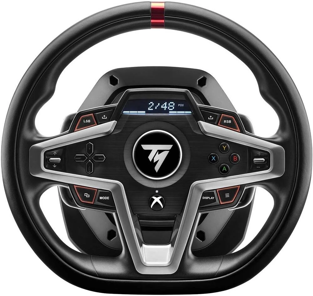 فرمان بازی Thrustmaster T248 Xbox Edition، پدال‌های تعویض دنده مغناطیسی، 25 دکمه عملکرد، فیدبک نیروی پویا، سازگار با Xbox One و Xbox X، مشکی | 4460182 / TM-WHL-T248-XB