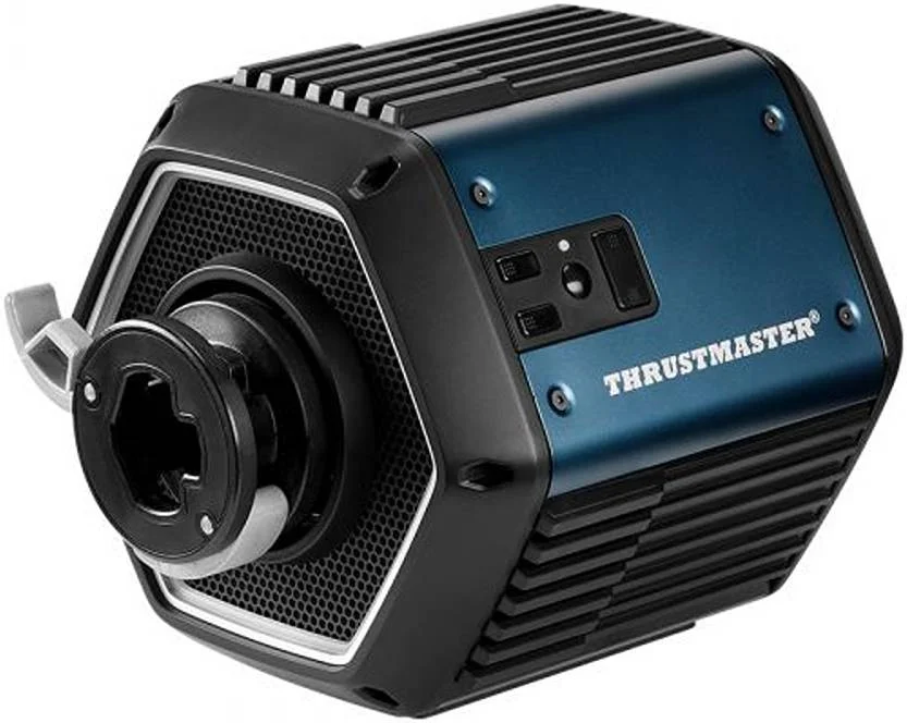 پایه سروو Thrustmaster T818، فناوری بازخورد نیروی Direct Drive، ارائه دهنده 10 نیوتن متر گشتاور، قدرت پالایش نشده، سازگاری رو به عقب، مشکی/آبی | TM-WHL-T818