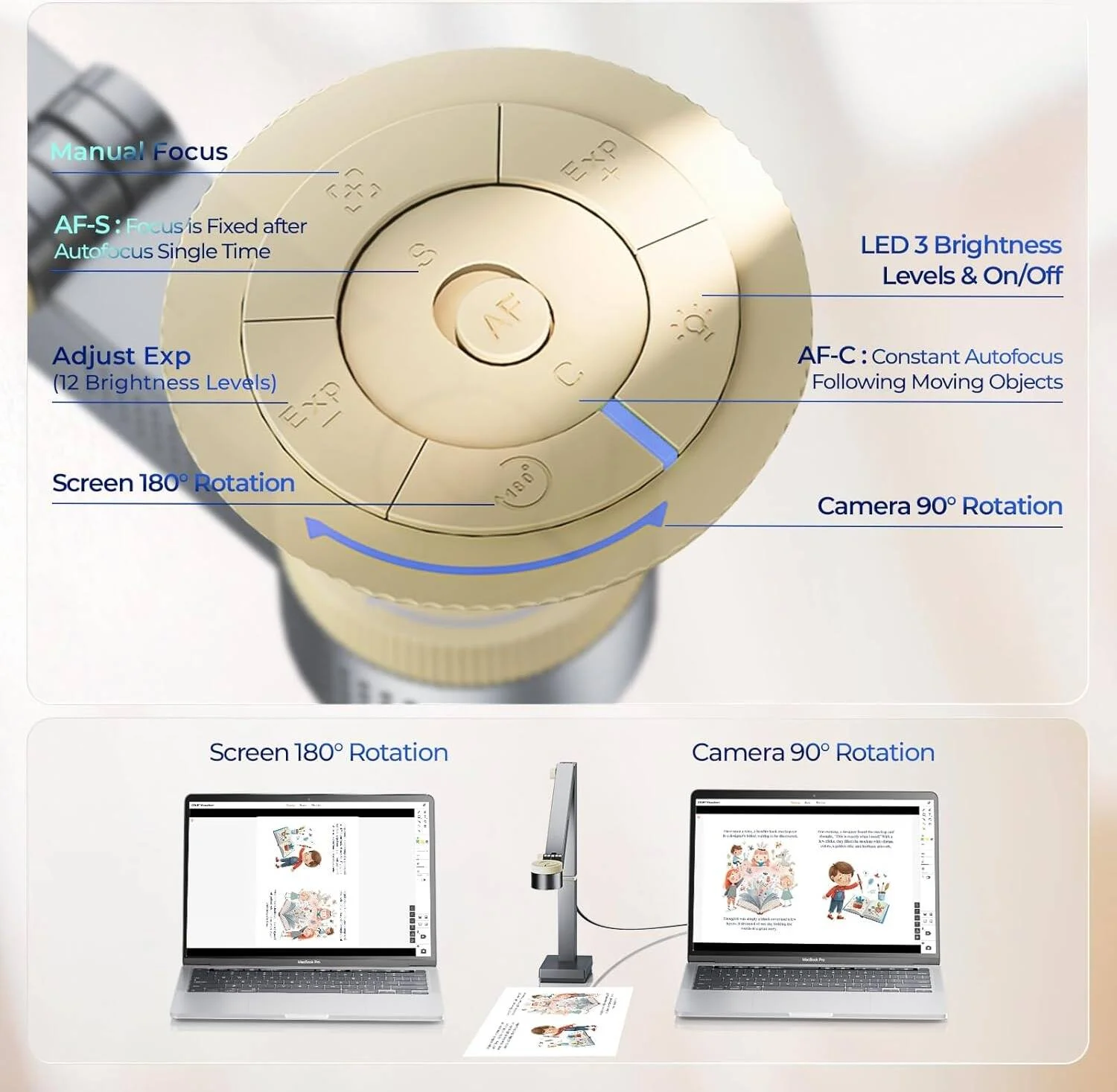 اسکنر اسناد CZUR Fancy S Pro، حسگر CMOS، ۱۲ مگاپیکسل، رزولوشن 4000 x 3000، سطح حساس به نور 1/3.1 اینچ، فوکوس خودکار تک شات، فوکوس خودکار مداوم، 4 مفصل قابل تنظیم | Fancy-S-Pro اسکنر اسناد CZUR Fancy S Pro، حسگر CMOS، ۱۲ مگاپیکسل، رزولوشن 4000 x 3000، سطح حساس به نور 1/3.1 اینچ، فوکوس خودکار تک شات، فوکوس خودکار مداوم، 4 مفصل قابل تنظیم | Fancy-S-Pro