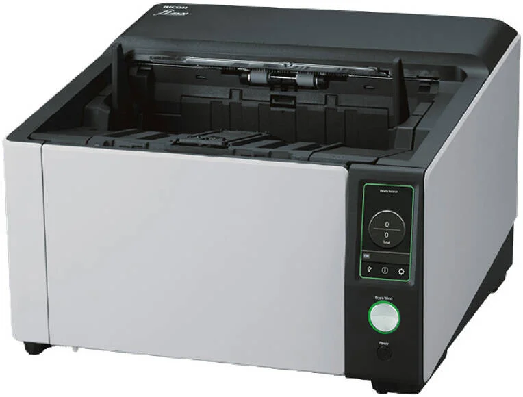 اسکنر اسناد RICOH fi-8820، نوع سنسور CIS x2 (جلو و پشت)، سرعت 120 PPM / 240 IPM، فیدر ADF با ظرفیت 500 برگ، حداکثر سایز کاغذ A3، حجم کاری روزانه مورد انتظار 100,000 صفحه | PA03830-B301