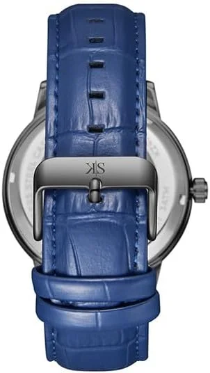 ساعت مچی مردانه کنت اسکات مدل DD2405AS، نمایشگر اتوماتیک و بند چرمی - K24323-XLNN، آبی ساعت مچی مردانه کنت اسکات مدل DD2405AS، نمایشگر اتوماتیک و بند چرمی - K24323-XLNN، آبی