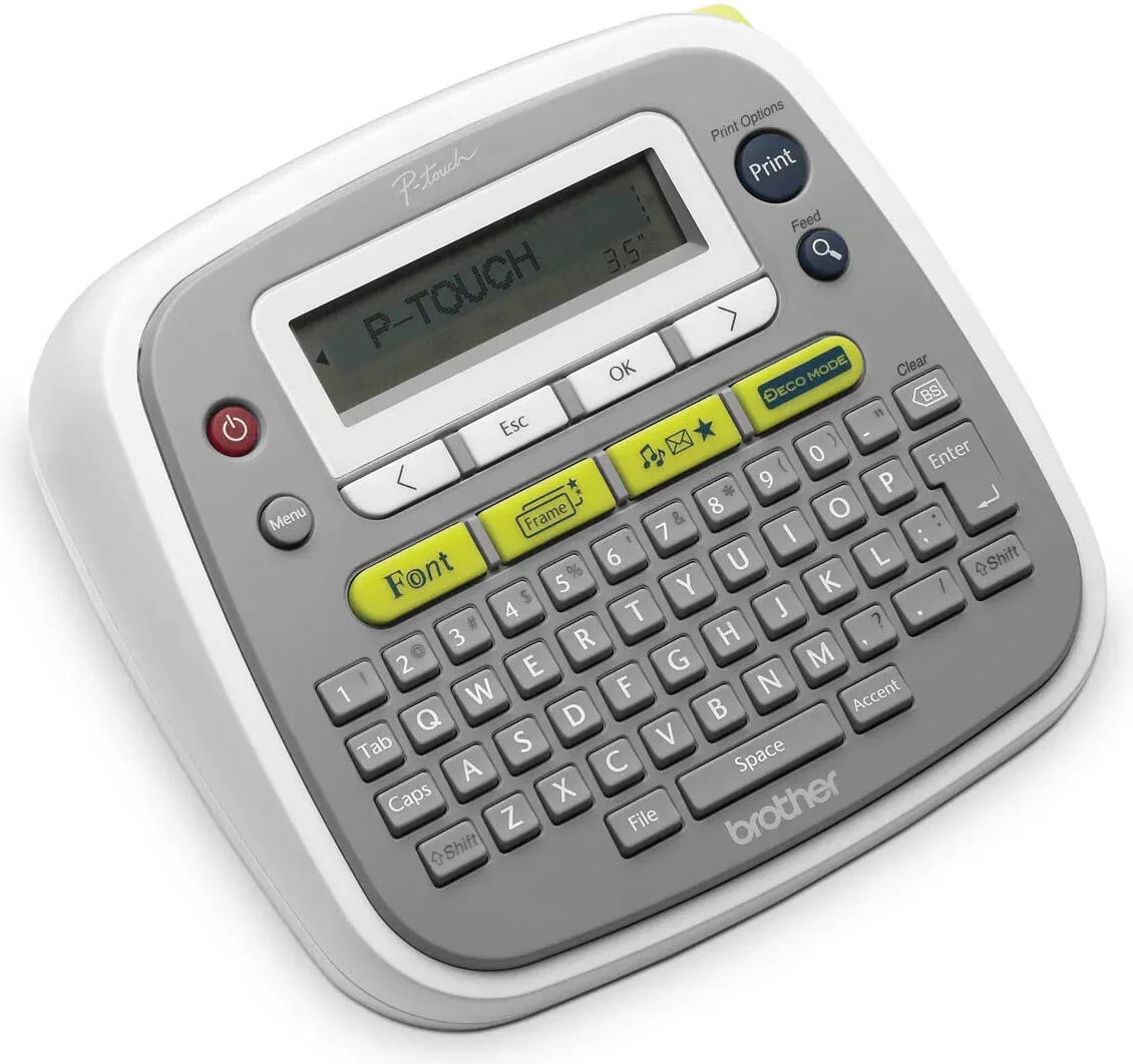دستگاه چاپ لیبل برادر مدل PT-D200، رزولوشن 180 DPI، سرعت چاپ 20mm/sec، نمایشگر LCD، 825 تعداد کاراکتر، عرض چاپ تا 12mm با استفاده از نوارهای لمینت شده TZe، سفید/خاکستری | PT-D200 دستگاه چاپ لیبل برادر مدل PT-D200، رزولوشن 180 DPI، سرعت چاپ 20mm/sec، نمایشگر LCD، 825 تعداد کاراکتر، عرض چاپ تا 12mm با استفاده از نوارهای لمینت شده TZe، سفید/خاکستری | PT-D200